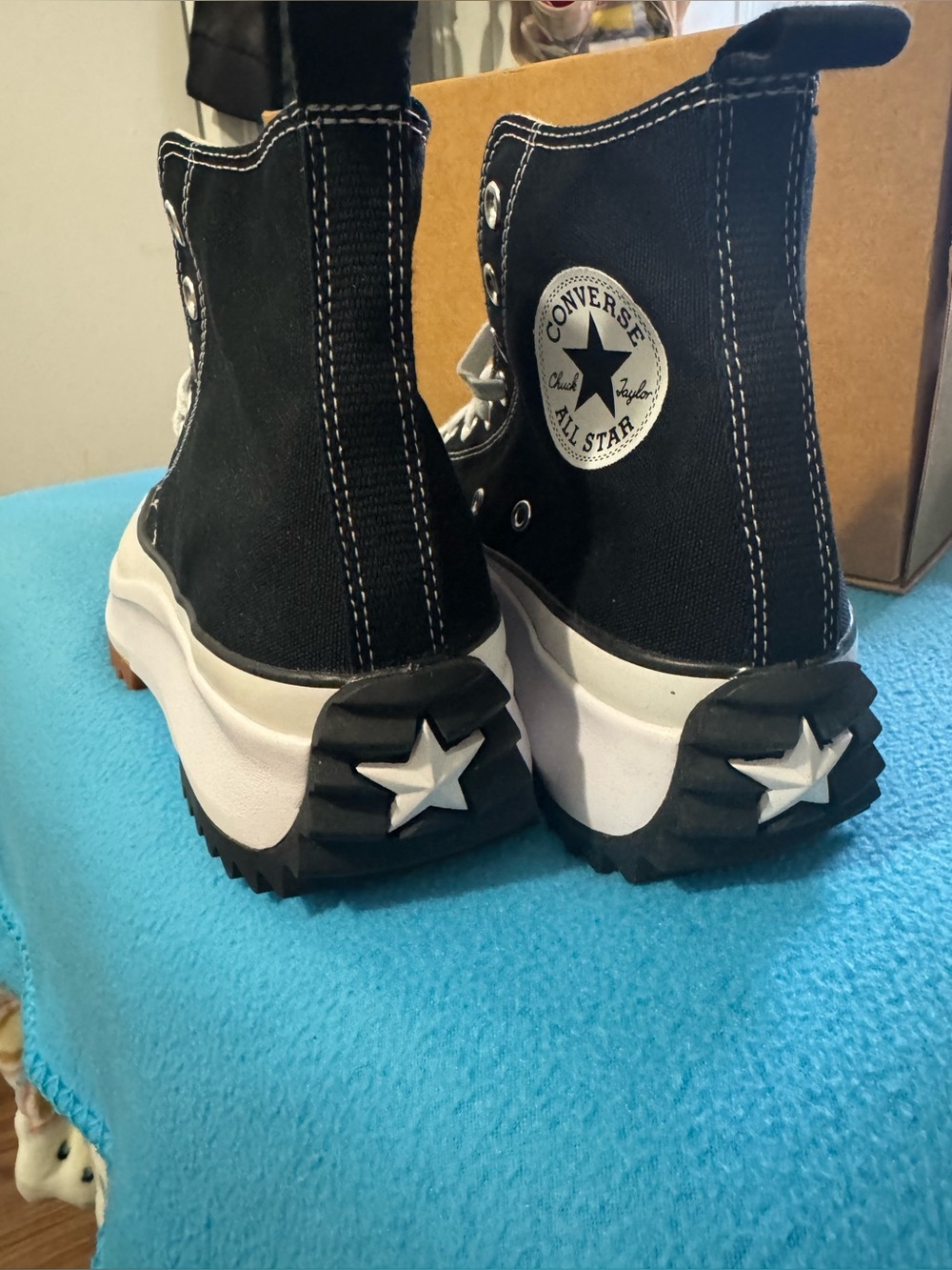 Converse black /white High Top Sneakers - Picture 4 of 7